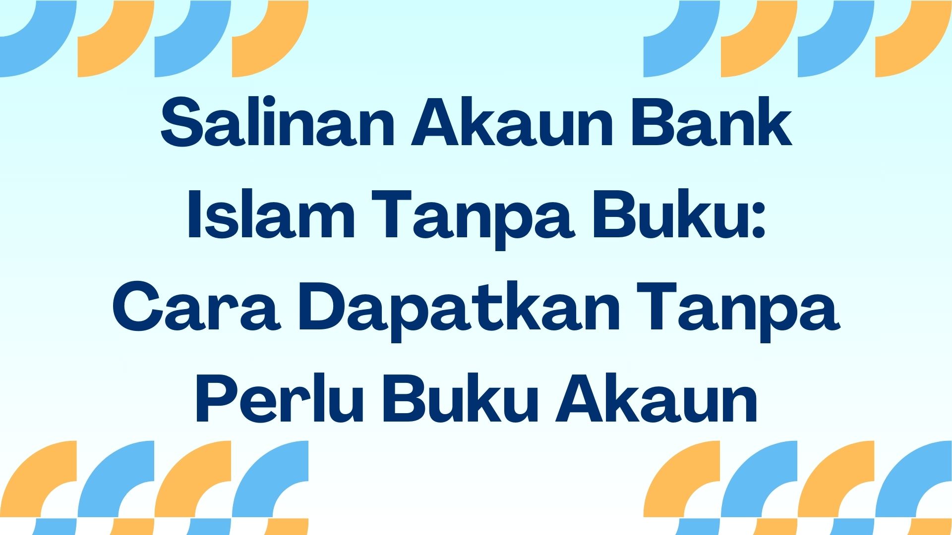 Salinan Akaun Bank Islam Tanpa Buku Salinan Akaun Bank Islam Tanpa Buku